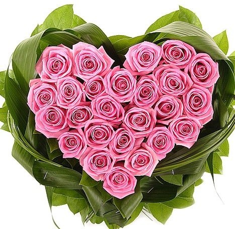 Букет в виде сердца из роз, купить сердце из роз