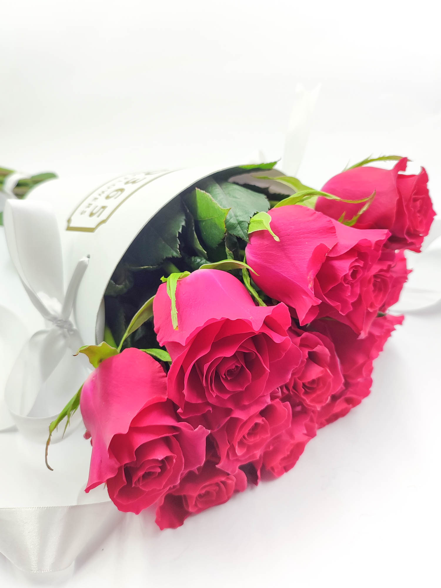 Фото 4 - ХИТ ПРОДАЖ! 13 Розовых роз в конверте